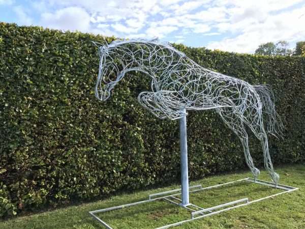 Jumping Horse Sculpture - Image 6