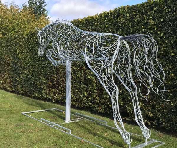 Jumping Horse Sculpture - Image 5