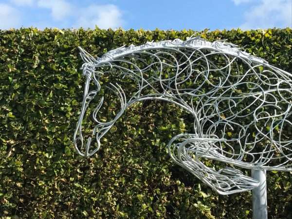 Jumping Horse Sculpture - Image 4