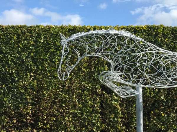 Jumping Horse Sculpture - Image 3