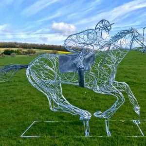 Race Horse Sculpture - Injured Jockey Charity