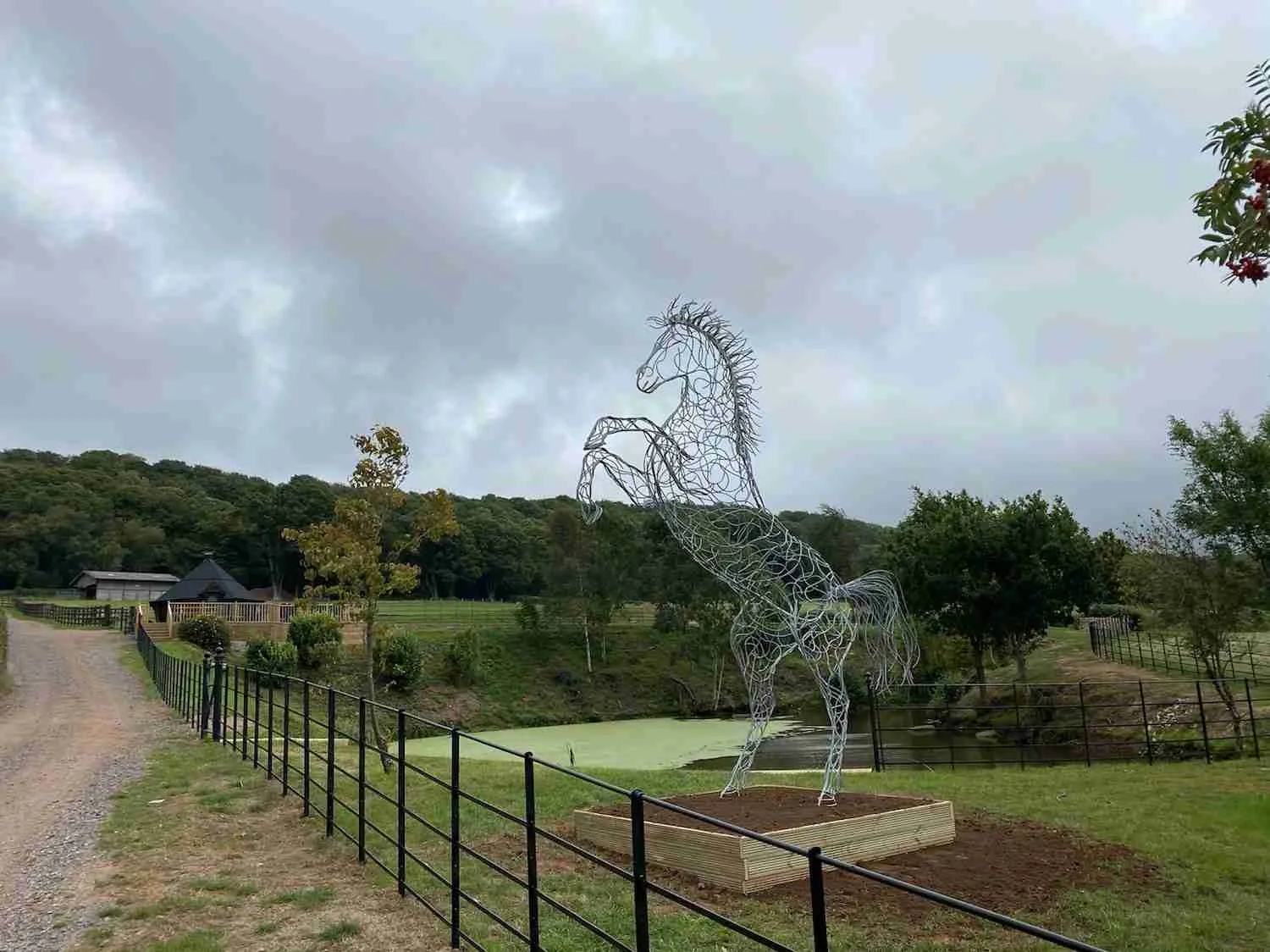 Rearing Horse Sculpture - Prancing Stallion - Image 3