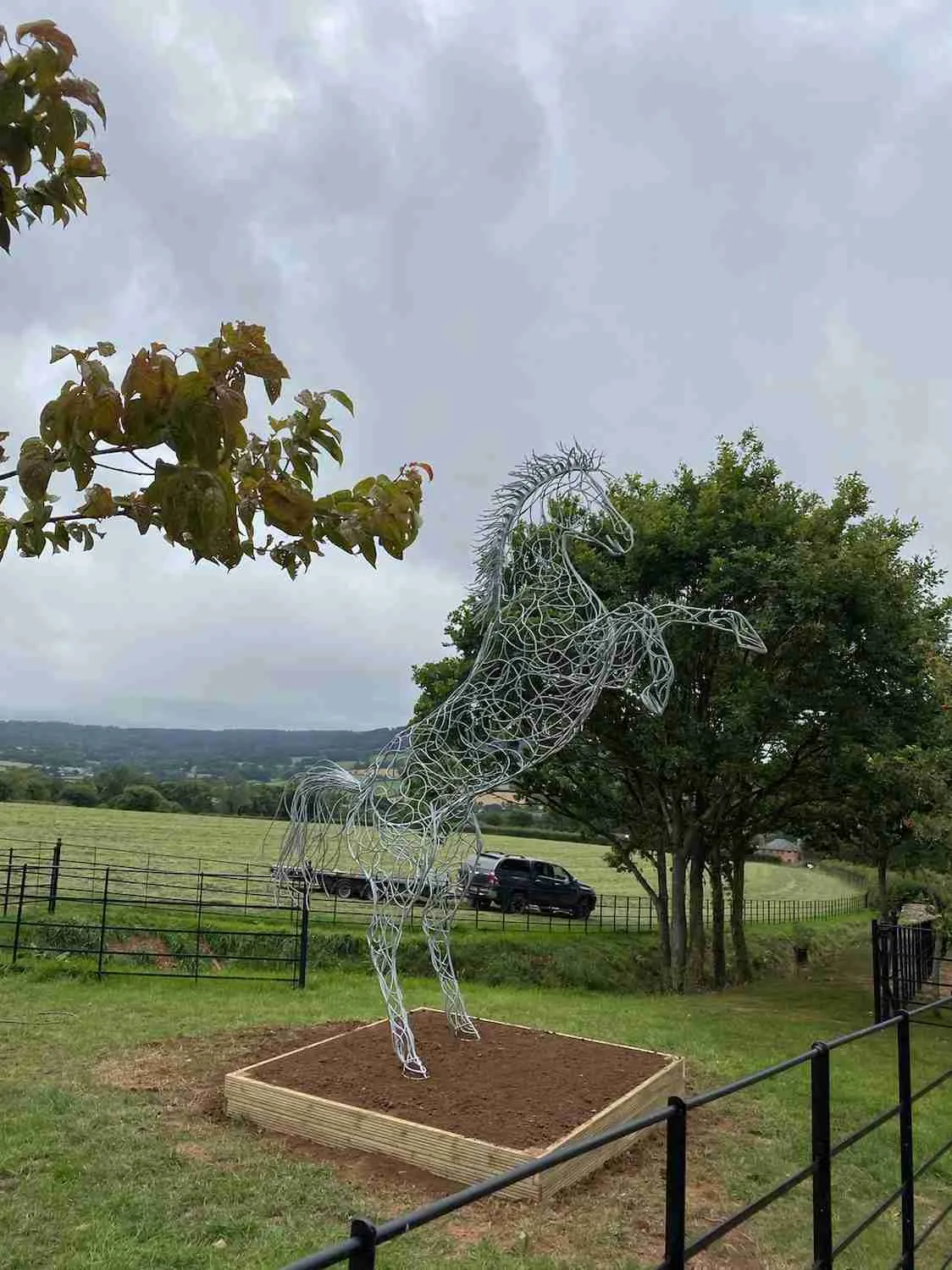 Rearing Horse Sculpture - Prancing Stallion - Image 4