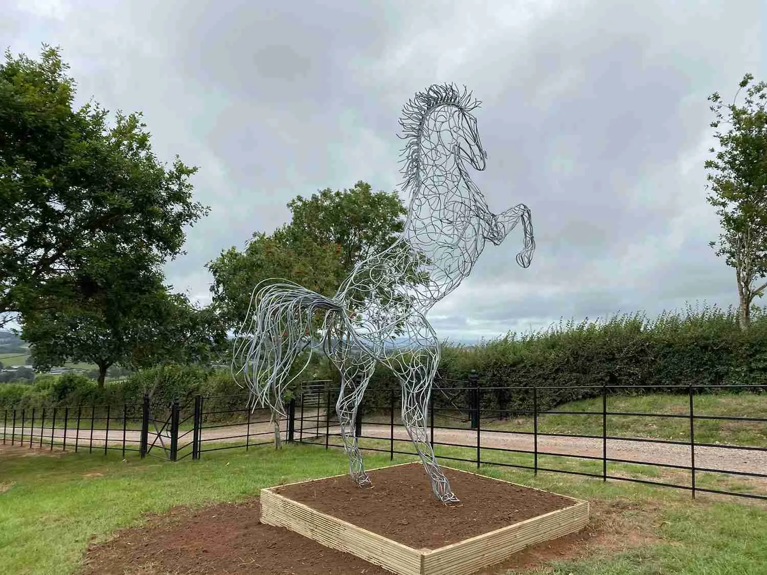 Rearing Horse Sculpture - Prancing Stallion - Image 5