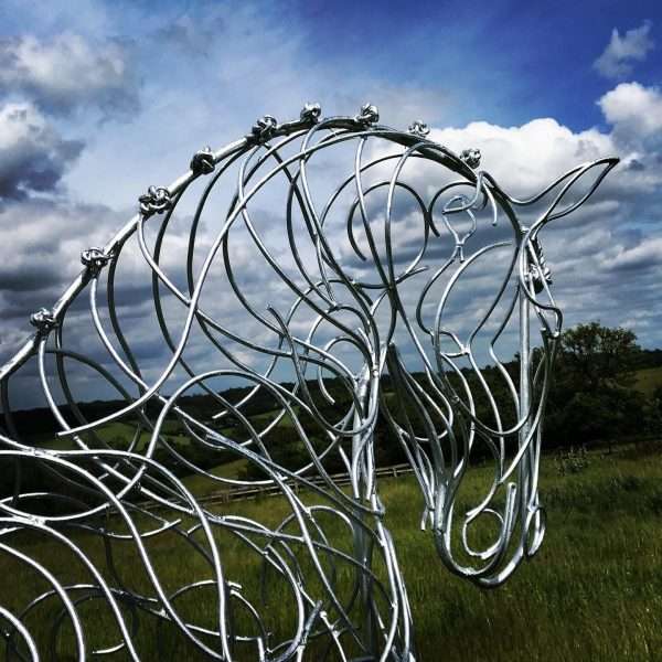 ‘Perfecting Piaffe‘ Dressage Horse Sculpture - Image 7