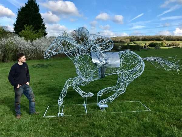 Race Horse Sculpture - Injured Jockey Charity - Image 3