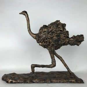 Ostrich Bronze Sculpture