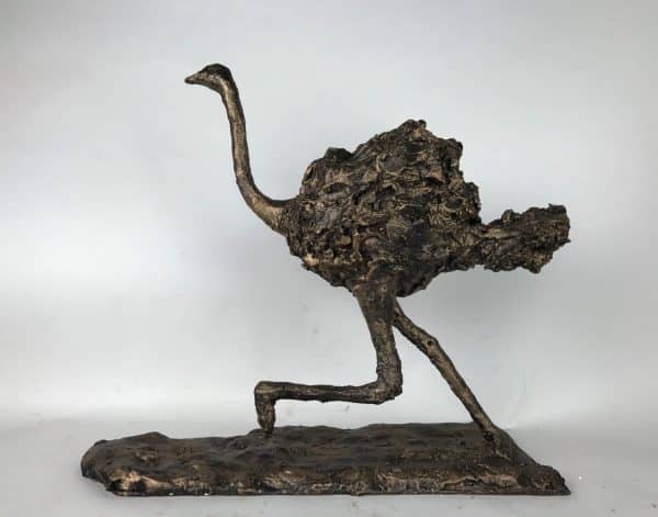 Ostrich Bronze Sculpture