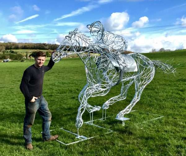 Race Horse Sculpture - Injured Jockey Charity - Image 2