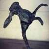Boxing Hare 2018 Bronze Sculpture