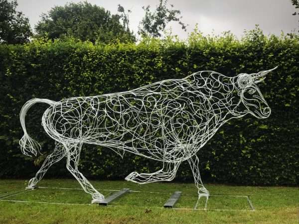 Running Bull Sculpture