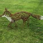 Running Fox Sculpture