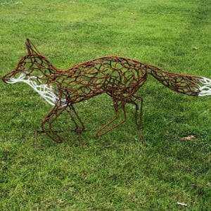 Running Fox Sculpture