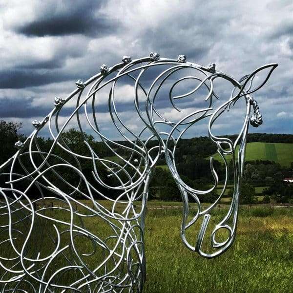‘Perfecting Piaffe‘ Dressage Horse Sculpture - Image 10