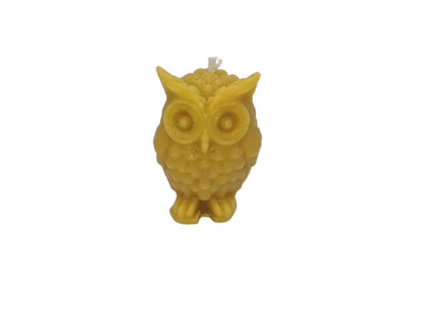 100% Beeswax Owl Candle