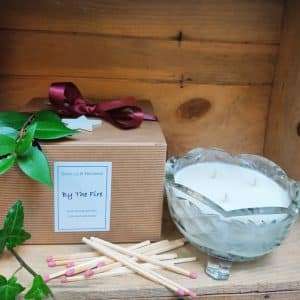 SALE.......By the Fire Fragrance Bon Bon Dish Candle