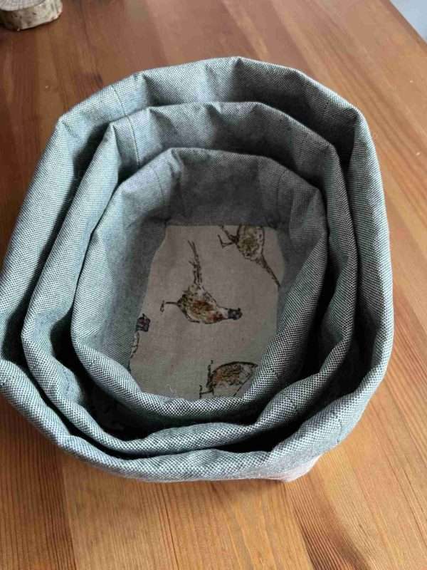 Handmade Fabric Storage Baskets - Image 8