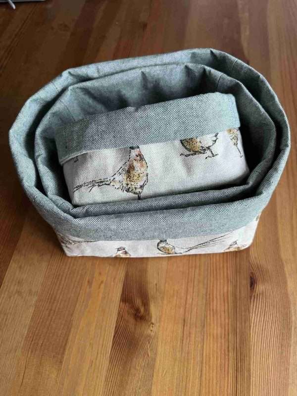 Handmade Fabric Storage Baskets - Image 5