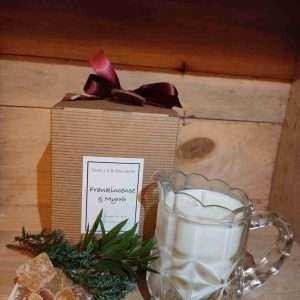 SALE.....Frankincense and Myrrh Fragrance Med Jug Candle