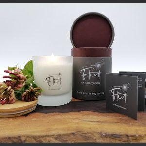 Honeysuckle and Elderflower scented soy candle
