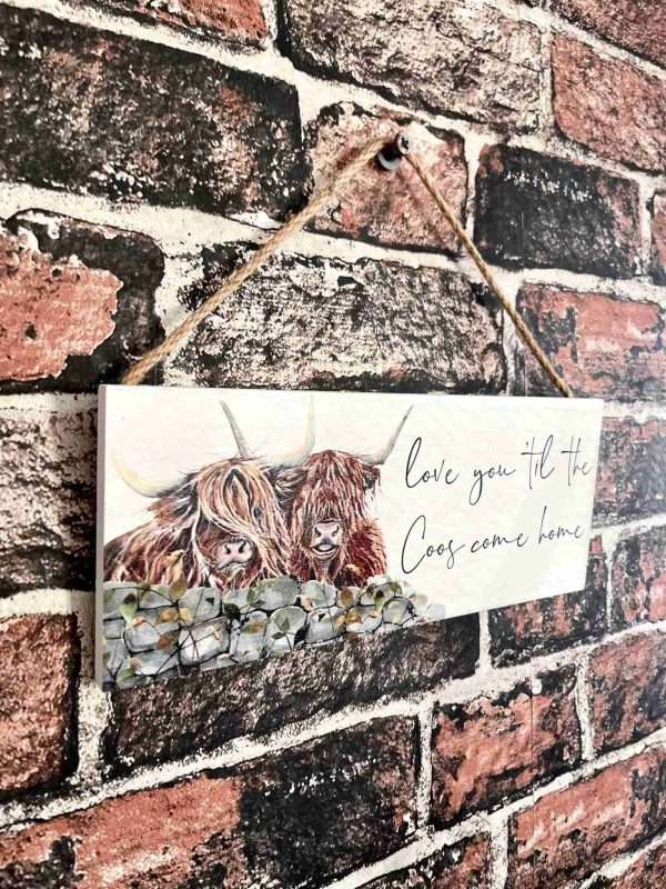 Highland Cow Plaque