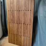 48 - way Piano Hanger / Folding Coat Hooks, in stained oak, made in Britain
