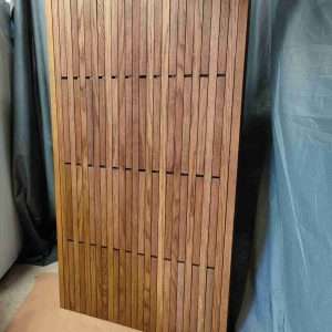 48 - way Piano Hanger / Folding Coat Hooks, in stained oak, made in Britain