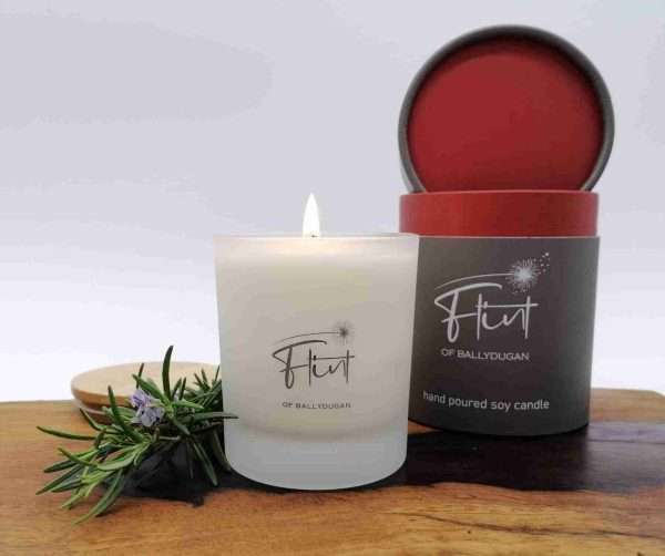Rosemary and Bay scented soy wax candle