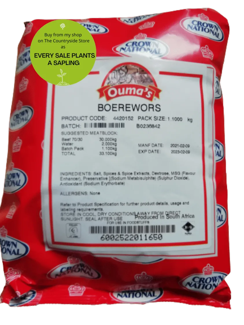 Ouma's Boerewors Spice - 1.1kg