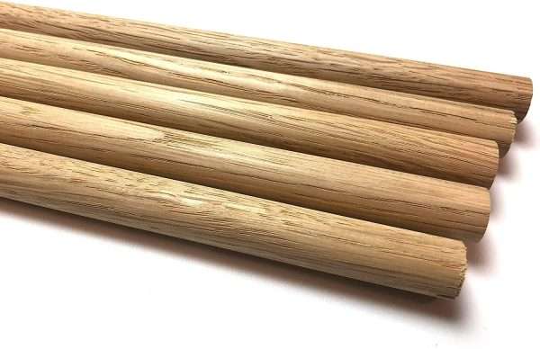 16mm Oak Dowel 450mm Length - Pack of 5 Dowels