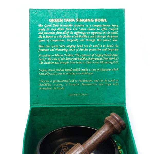 Green Tara Singing Bowl Set - Image 3