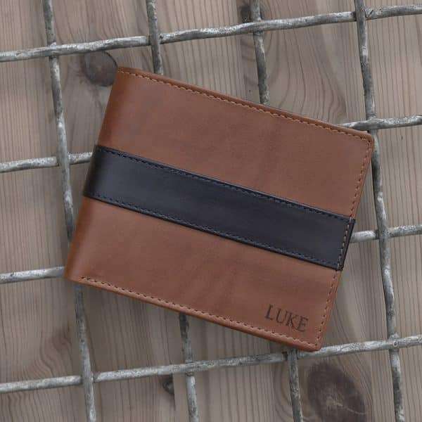 Wombat English Hide Leather Wallet Brown/Black - Image 8