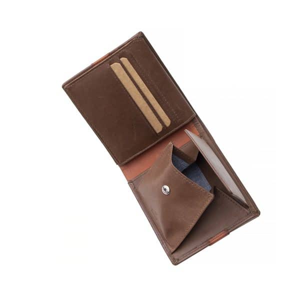 7012 brt w7 Made for our exclusive English Hide Leather Men’s Wallet range – Brown leather wallet with contrasting tan trims and a blue demin lining <div> Smart, stylish and perfectly equipped to meet the demands that come hand in hand with everyday life. </div>