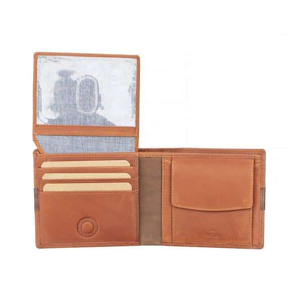 Wombat English Hide Leather Wallet Tan/Brown - Image 3