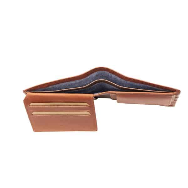 Wombat English Hide Leather Wallet Tan/Brown - Image 5