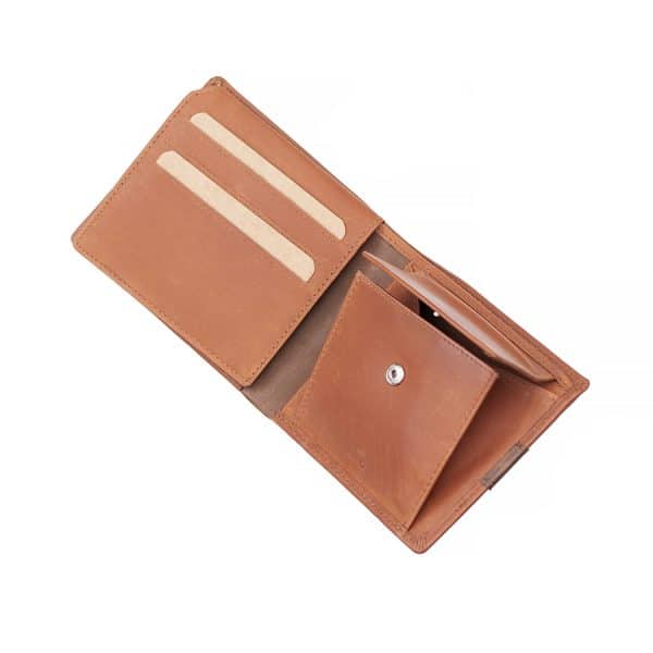 Wombat English Hide Leather Wallet Tan/Brown - Image 6