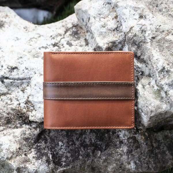 Wombat English Hide Leather Wallet Tan/Brown - Image 10