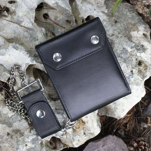 Wombat English Hide Leather Biker Wallet