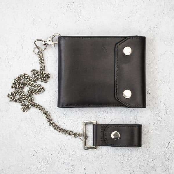 Wombat English Hide Leather Biker Wallet - Image 3