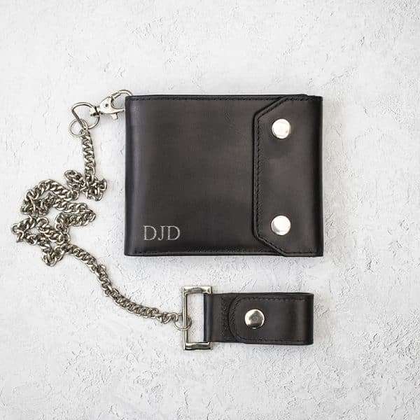 Wombat English Hide Leather Biker Wallet - Image 4