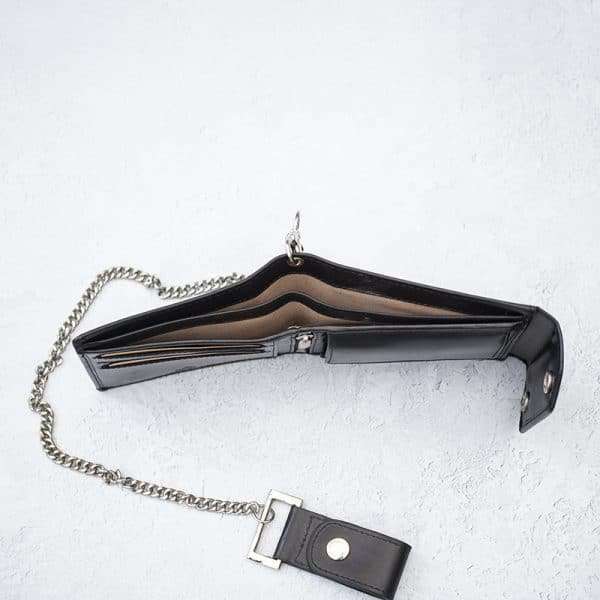 Wombat English Hide Leather Biker Wallet - Image 6
