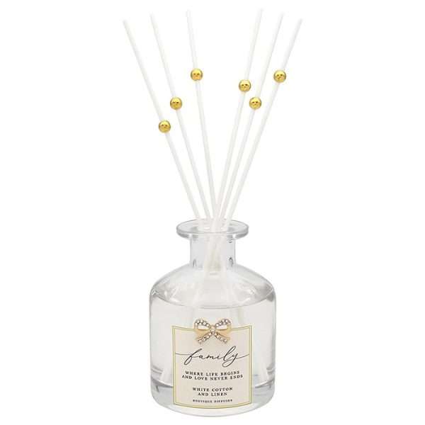 Heart Design Bow Diffuser Family Heart Design Bow Diffuser Family White cotton and linen fragrance