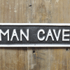 21.5cm Cast Iron Man Cave Wall Sign