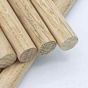 Oak Dowel 12mm 450mm Length Pack of 5 Dowels