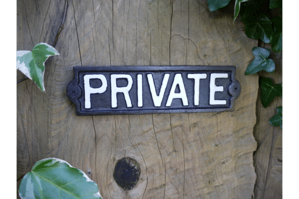 Private Private Black Sign Cast Iron Sign Plaque Door Wall House Gate Garden Office.