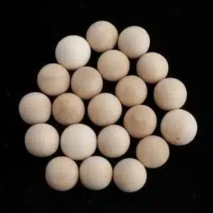 Solid Beech Wooden Ball – 3/4" 19mm – Pack of 40