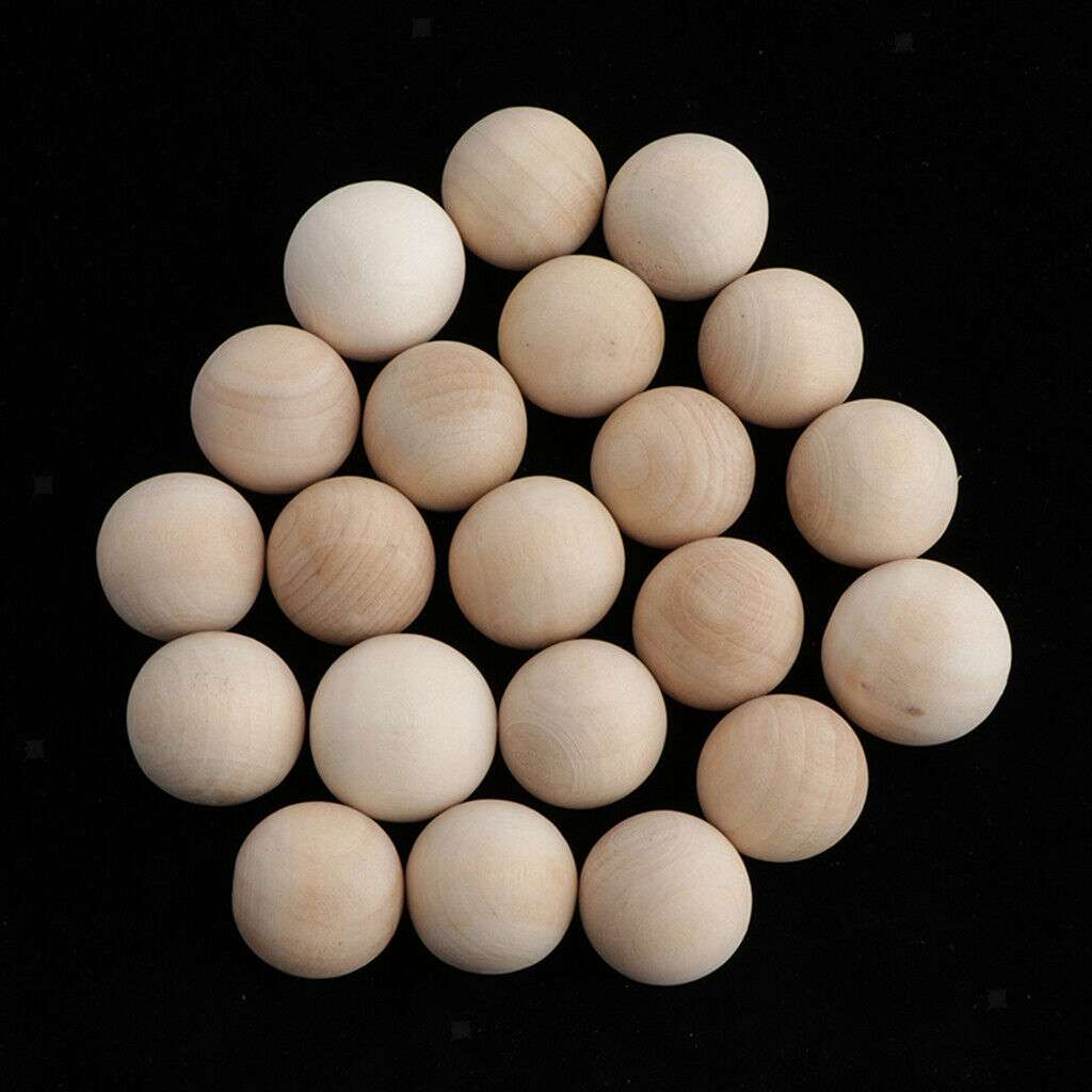 Solid Beech Wooden Ball – 3422 19mm – Pack of 40 Solid Beech Wooden Ball – 3/4" 19mm – Pack of 40