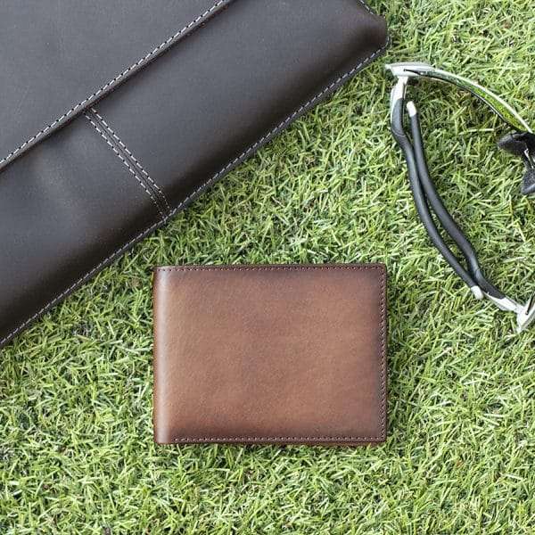 card br w4 Made from our exclusive English Hide leather – burnished brown leather credit card holder wallet Boasting a blue denim lining, these credit card wallets are also incredible secure and boast a timeless design that will complement and enhance any outfit.