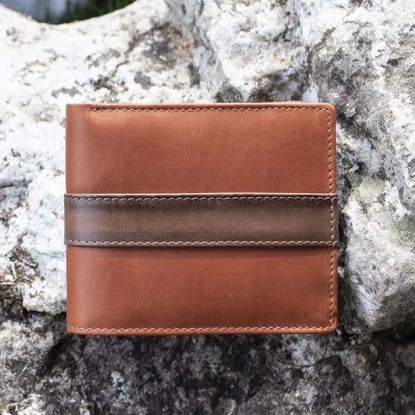 Wombat English Hide Leather Wallet Tan/Brown