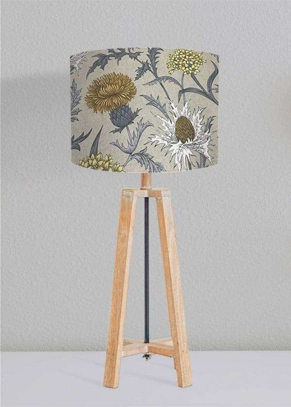 Lampshade with a  Scottish Thistle Printed Fabric - Image 4